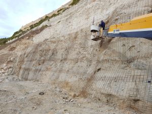 Delimara Power Station – Stabilisation of exposed rock face